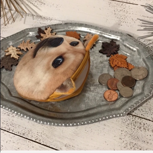 Shibu Inu Dog Coin Purse Funny Lookin’ - Picture 5 of 7